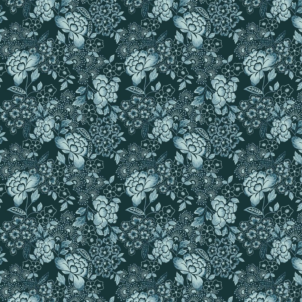 Irina Wallpaper - Teal - A Street Prints - FD26300 - Premier Wallcovering