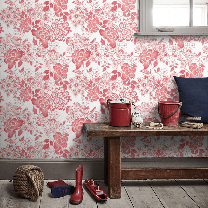 Irina Wallpaper - Coral - A Street Prints - FD26301 - Premier Wallcovering