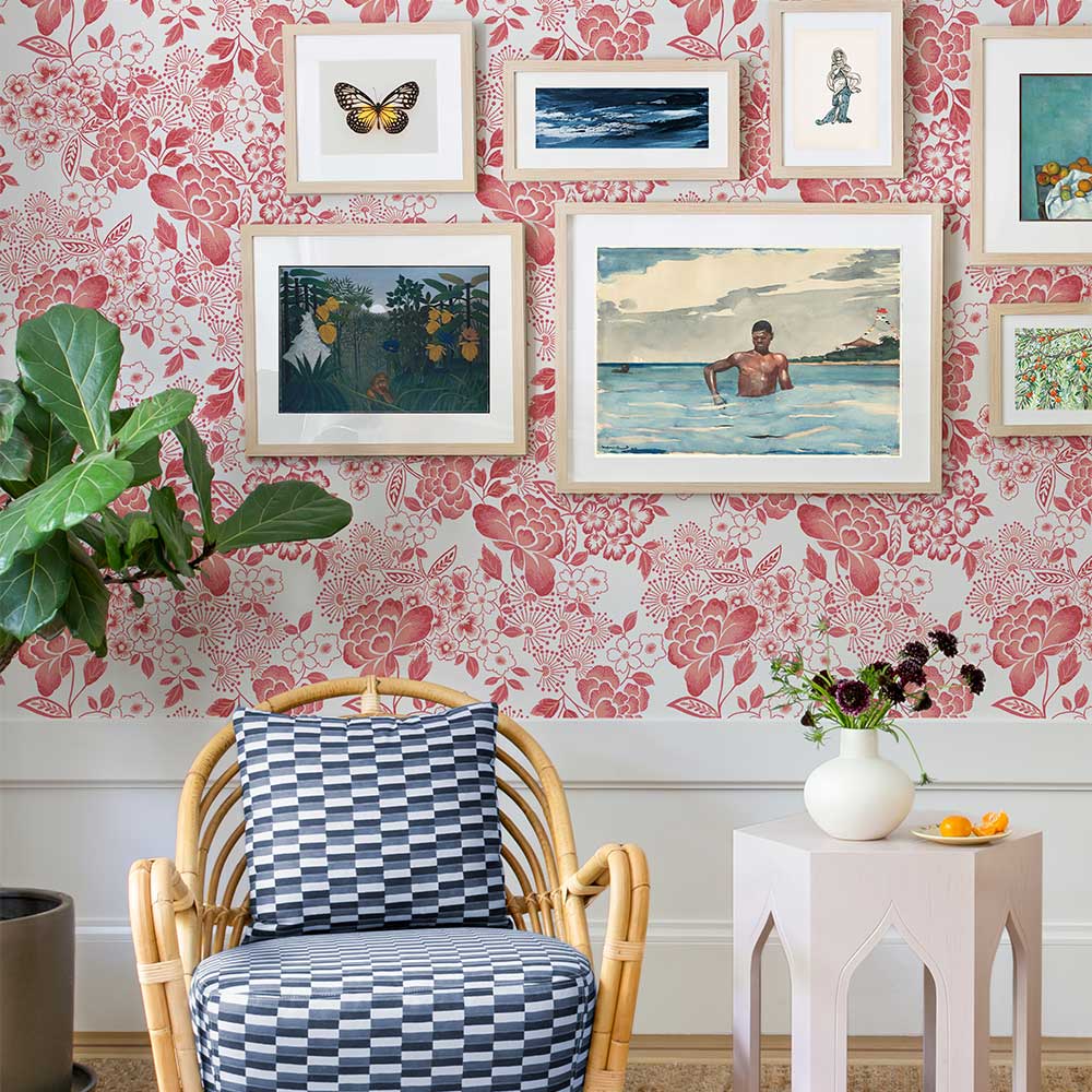 Irina Wallpaper - Coral - A Street Prints - FD26301 - Premier Wallcovering