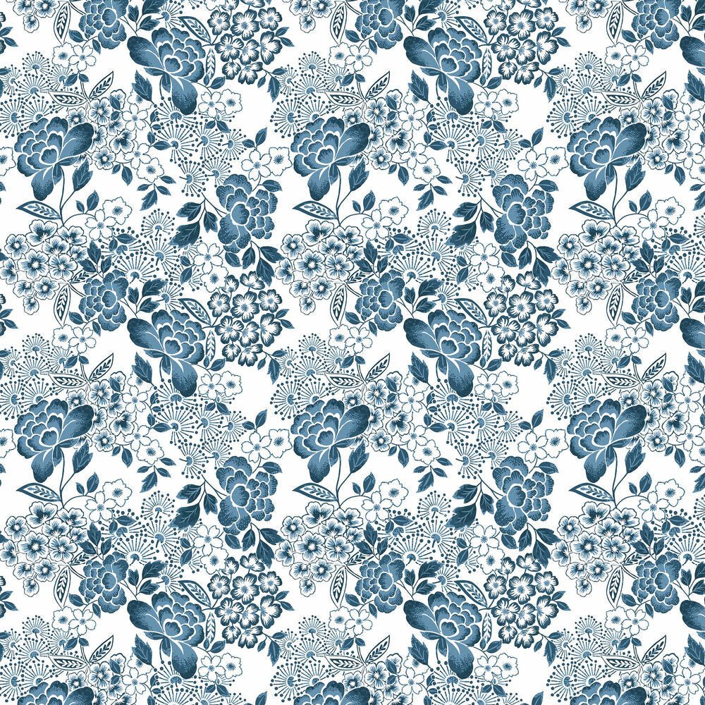 Irina Wallpaper - Royal Blue - A Street Prints - FD26304 - Premier Wallcovering