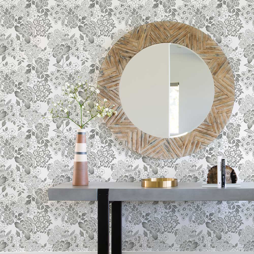 Irina Wallpaper - Grey - A Street Prints - FD26303 - Premier Wallcovering
