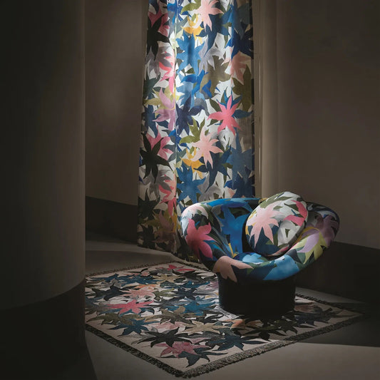 Iris Des Marais Armure Fabric - Craie - Christian Lacroix - FCL7087/01 - Premier Wallcovering