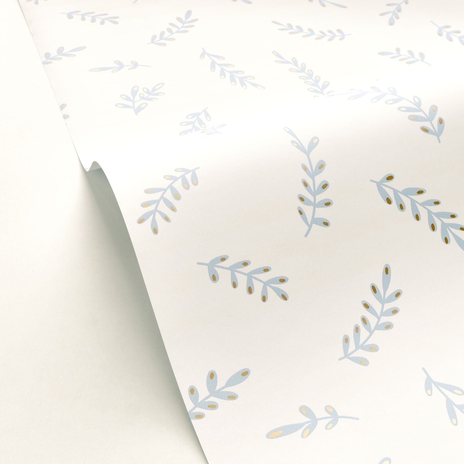 Iris Wallpaper - Bleu Fumee - Caselio - 103096005 - Premier Wallcovering