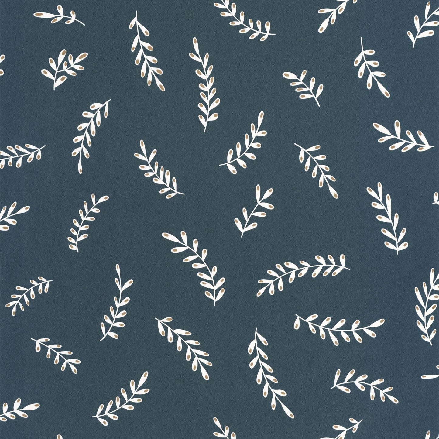 Iris Wallpaper - Bleu Nuit - Caselio - 103096163 - Premier Wallcovering