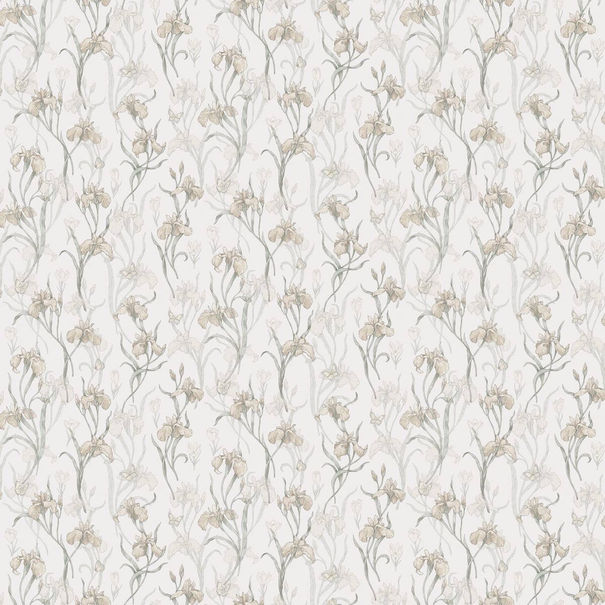 Iris Wallpaper - Powder Pink - Sandberg - S10135 - Premier Wallcovering