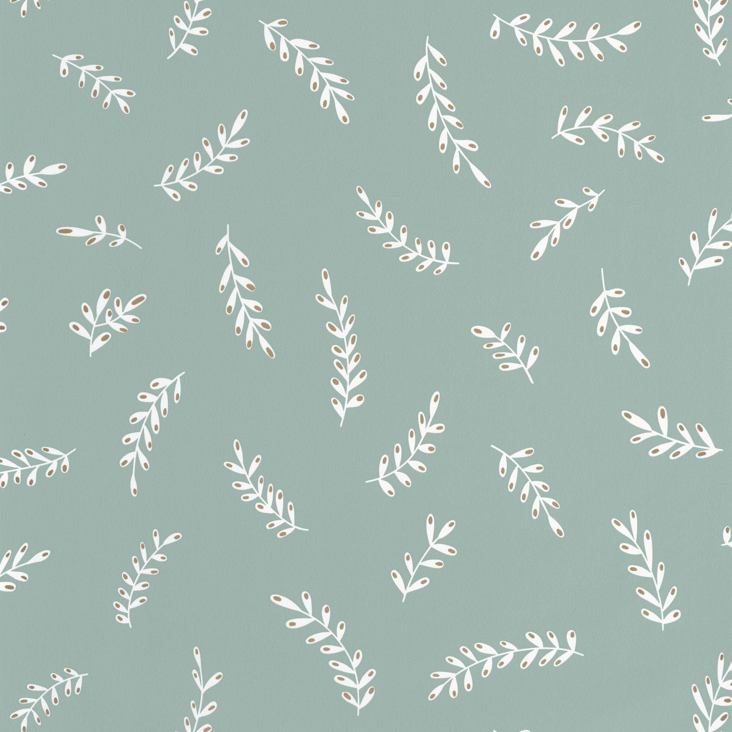 Iris Wallpaper - Vert De Gris - Caselio - 103097070 - Premier Wallcovering