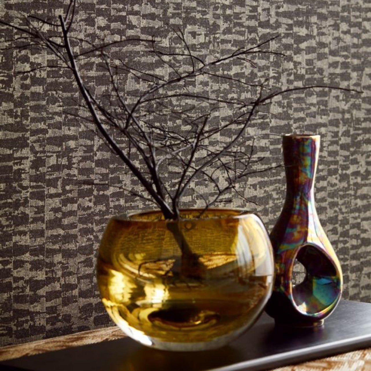 Irregular Topaz Wallpaper - Taupe - Eijffinger - 394551 - Premier Wallcovering