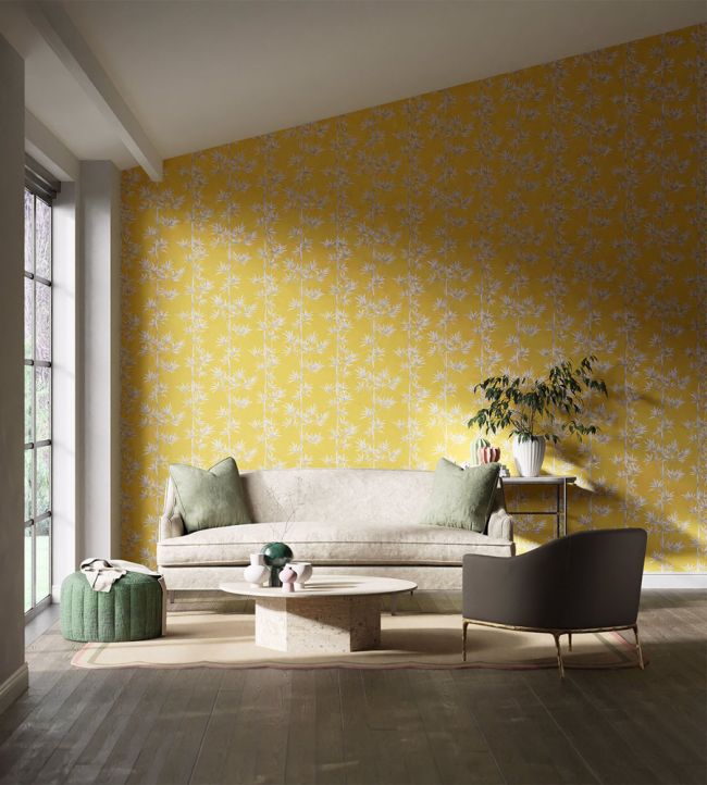Isabella Wallpaper - Honey/Porcelain - HDHW112914 - Harlequin - Premier Wallcovering