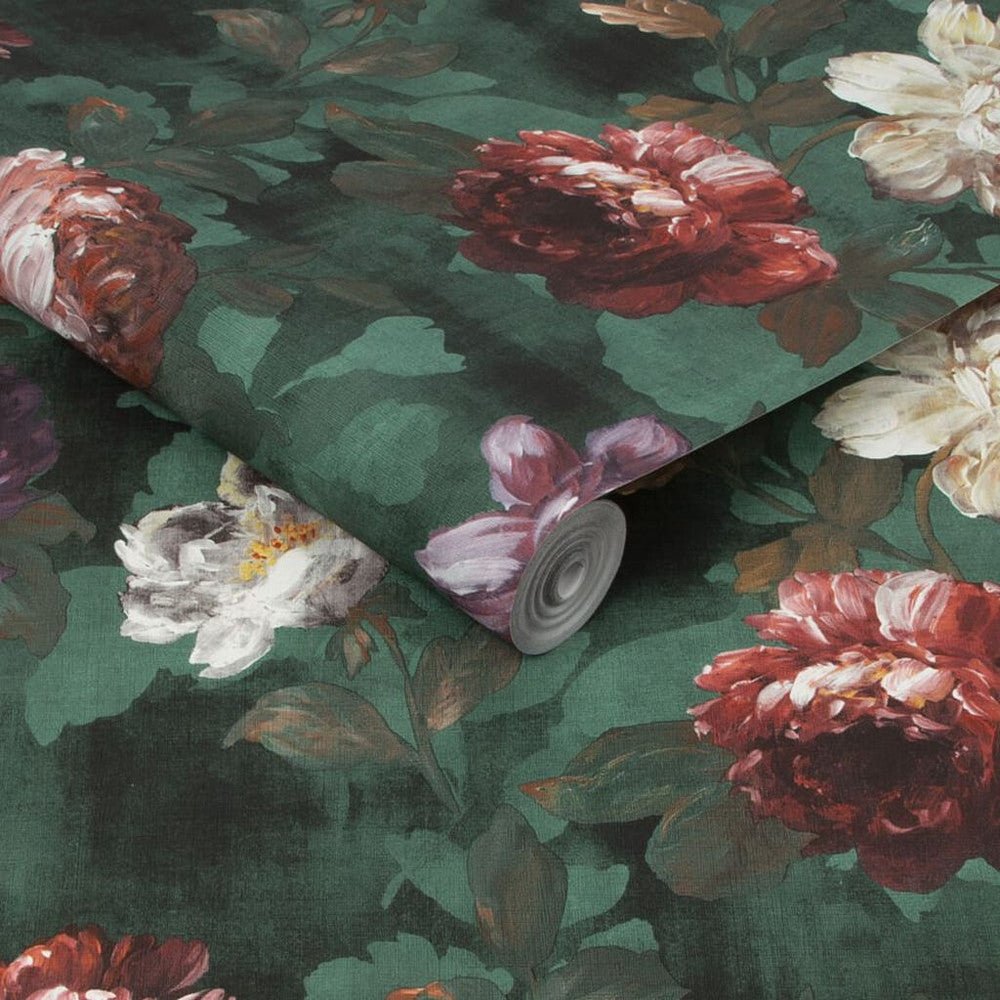 Isabelle Wallpaper - Teal - Superfresco Easy - 108615 - Premier Wallcovering