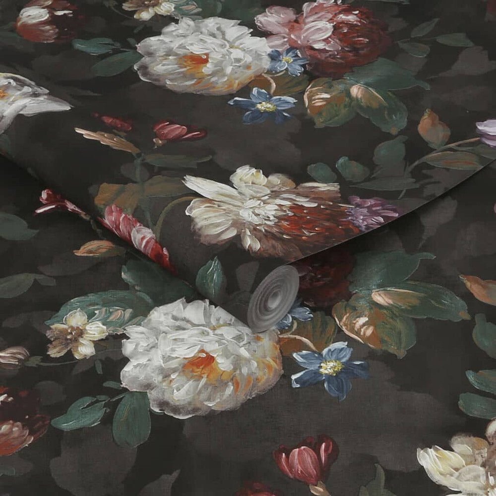 Isabelle Wallpaper - Black - Superfresco Easy - 108613 - Premier Wallcovering