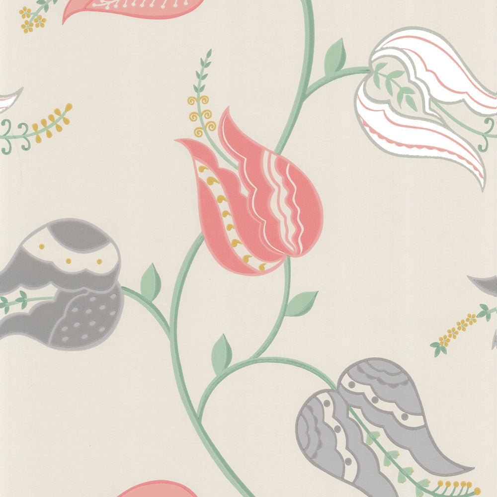Isfahan Tulip Wallpaper - Multi - Osborne & Little - W6490-02 - Premier Wallcovering