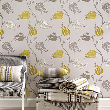 Isfahan Tulip Wallpaper - Pink - Osborne & Little - W6490-06 - Premier Wallcovering