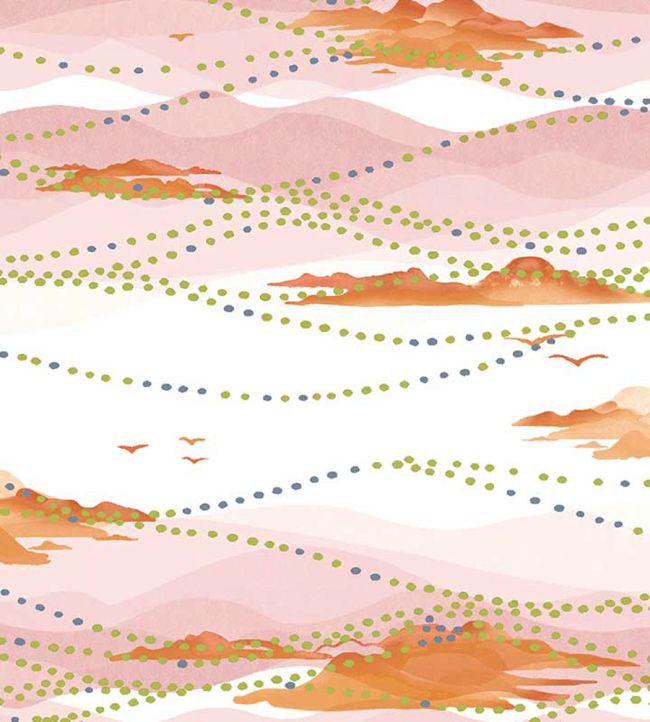 Island Atmosphere Wallpaper - Apricot - Christopher Farr Cloth - CFW225 - 02 - Premier Wallcovering