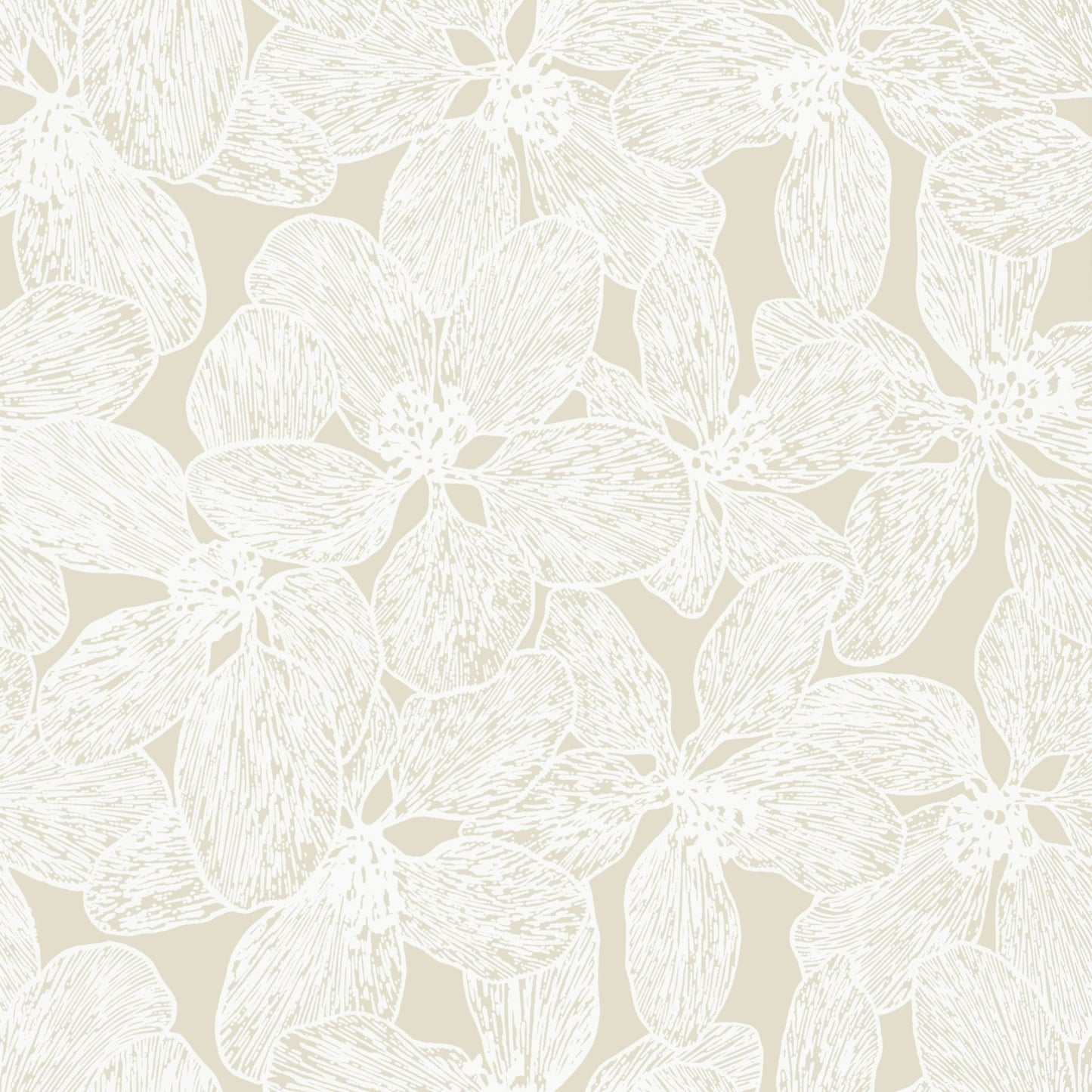 Island Orchid Wallpaper - Beige - Thibaut - T15851 - Premier Wallcovering