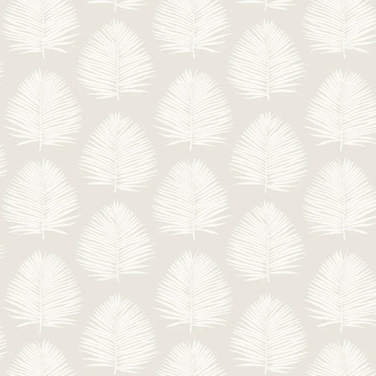 Island Palm Wallpaper - Alabaster - NextWall - NW57100 - Premier Wallcovering
