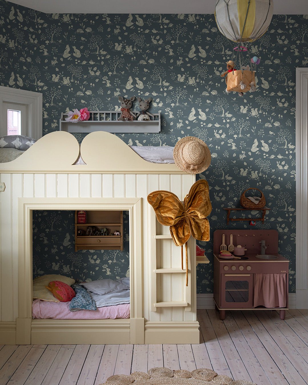 Ivar Wallpaper - Blue - Midbec - 44129 - Premier Wallcovering