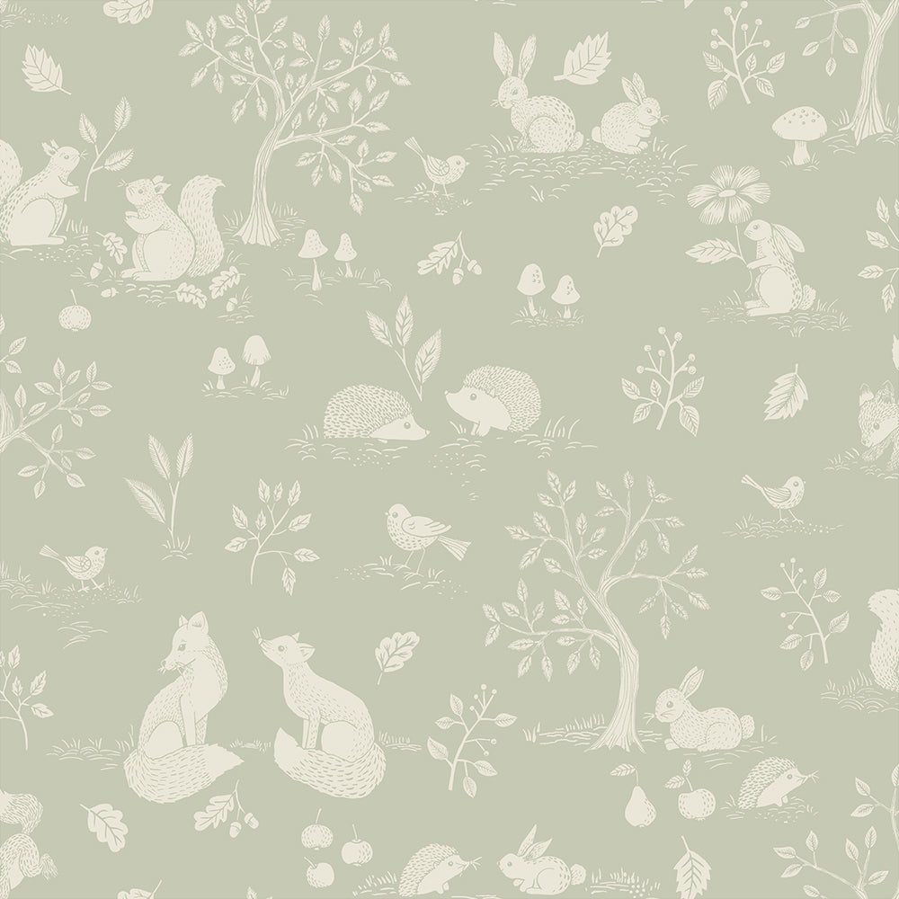Ivar Wallpaper - Pale Green - Midbec - 44130 - Premier Wallcovering