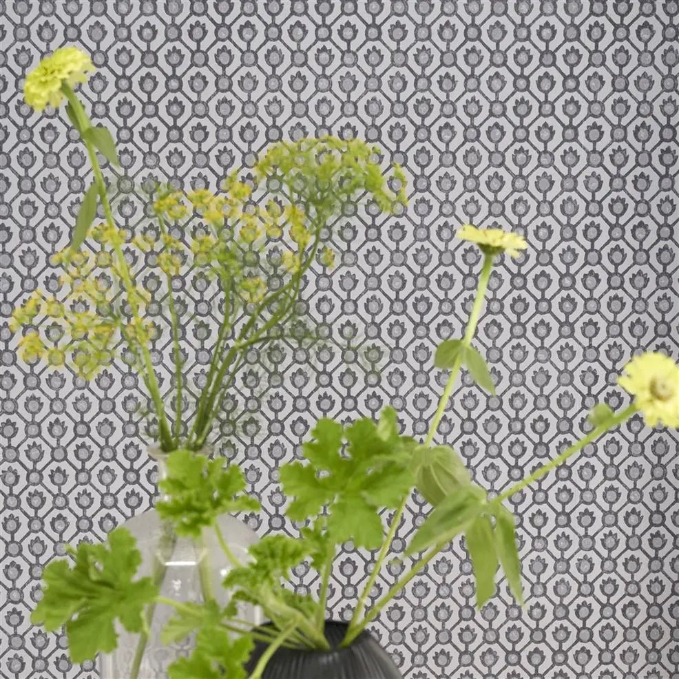 Jaal Wallpaper - Platinum - Designers Guild - PDG1150/04 - Premier Wallcovering