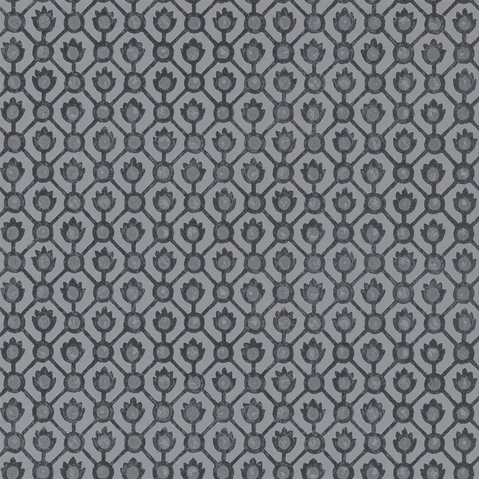 Jaal Wallpaper - Graphite - Designers Guild - PDG1150/05 - Premier Wallcovering