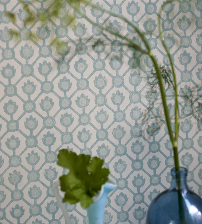 Jaal Wallpaper - Eau de Nil - PDG1150/07 - Designers Guild - Premier Wallcovering