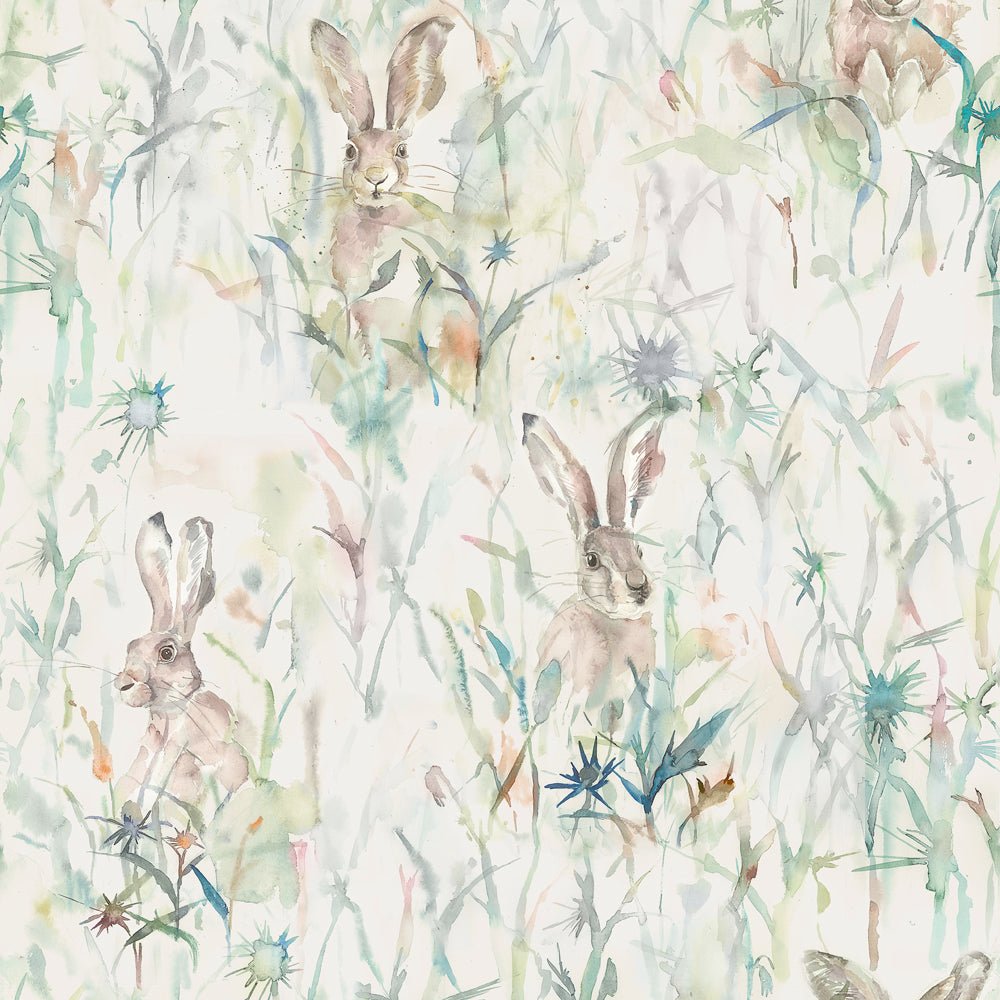 Jack Rabbit Wallpaper - Fern - Voyage Maison - JACKRAB/WPO/MUL - Premier Wallcovering