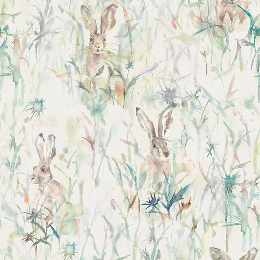 Jack Rabbit Wallpaper - Fern - Voyage Maison - JACKRAB/WPO/MUL - Premier Wallcovering