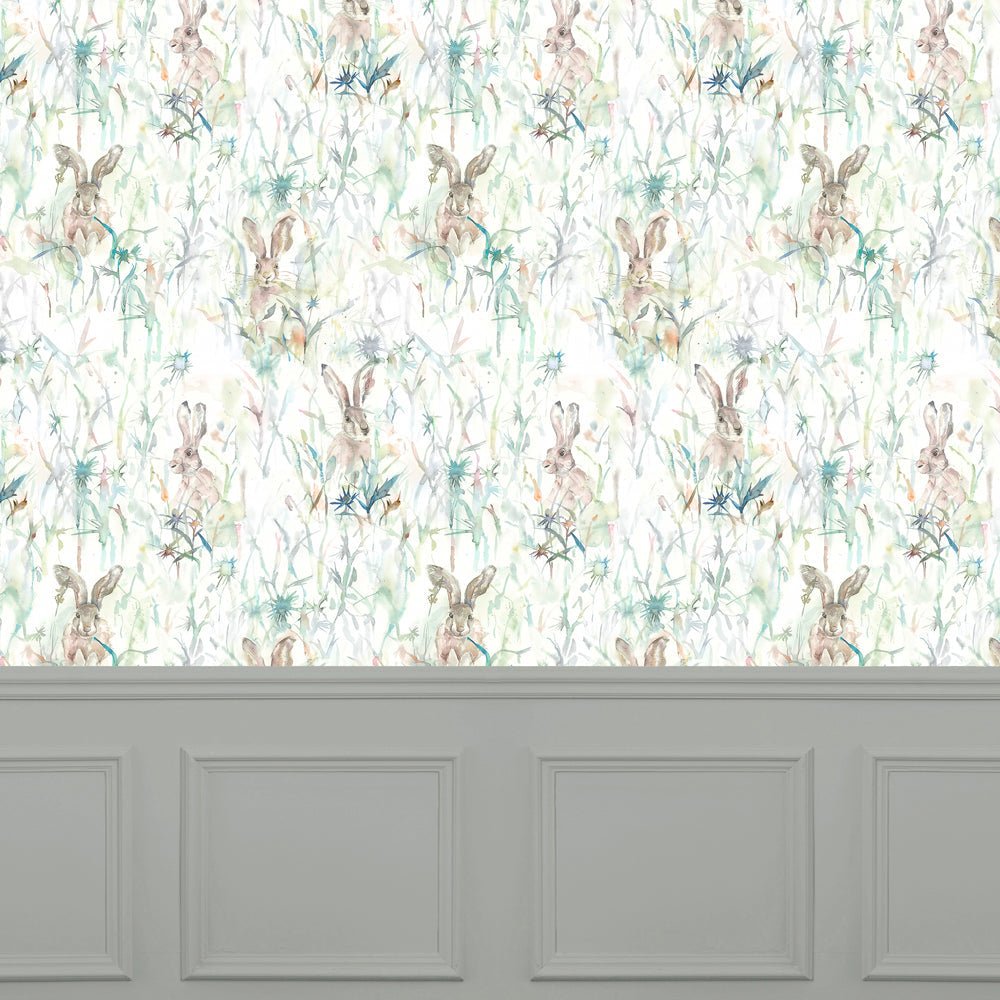 Jack Rabbit Wallpaper - Fern - Voyage Maison - JACKRAB/WPO/MUL - Premier Wallcovering