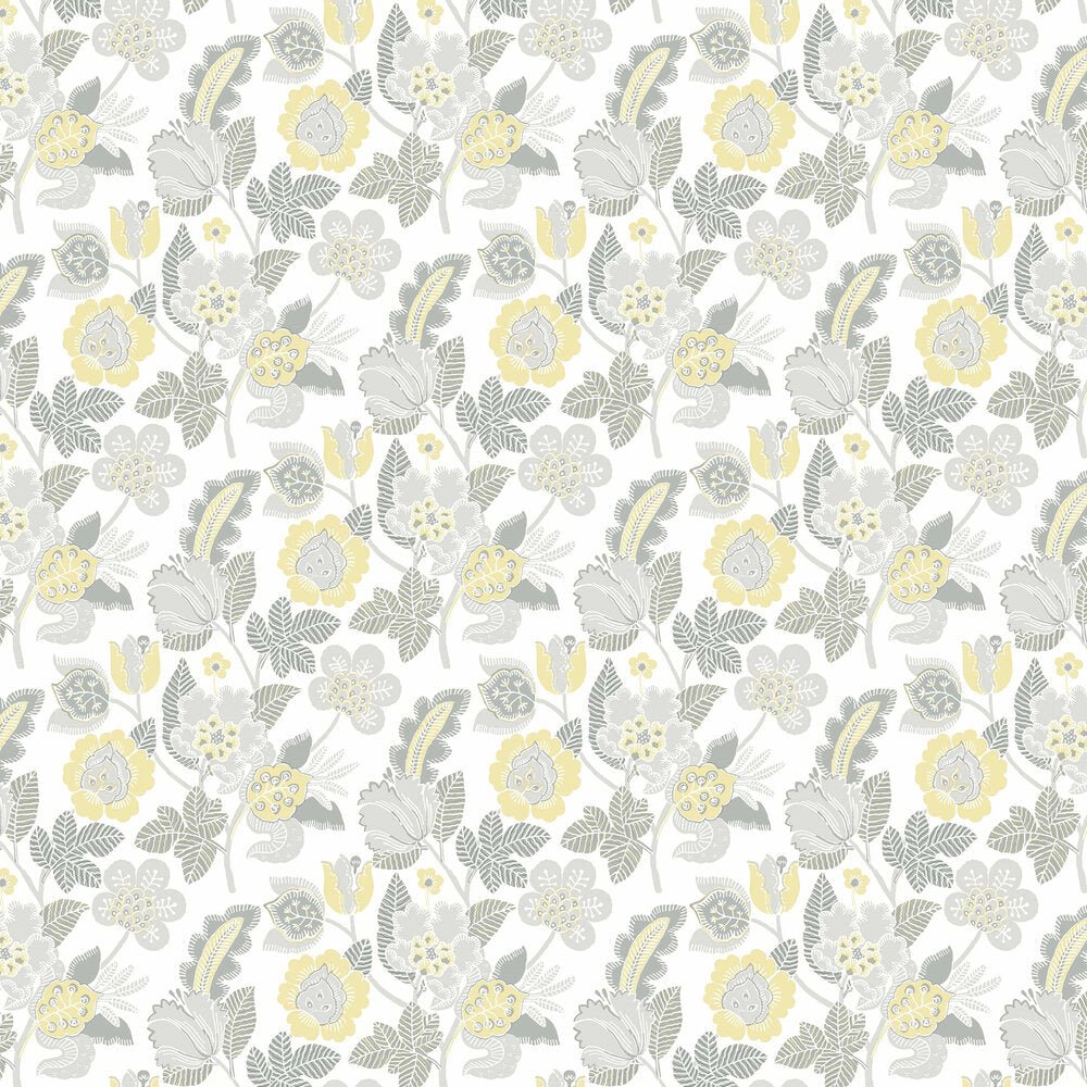 Jacobean Wallpaper - Grey - A Street Prints - FD26341 - Premier Wallcovering