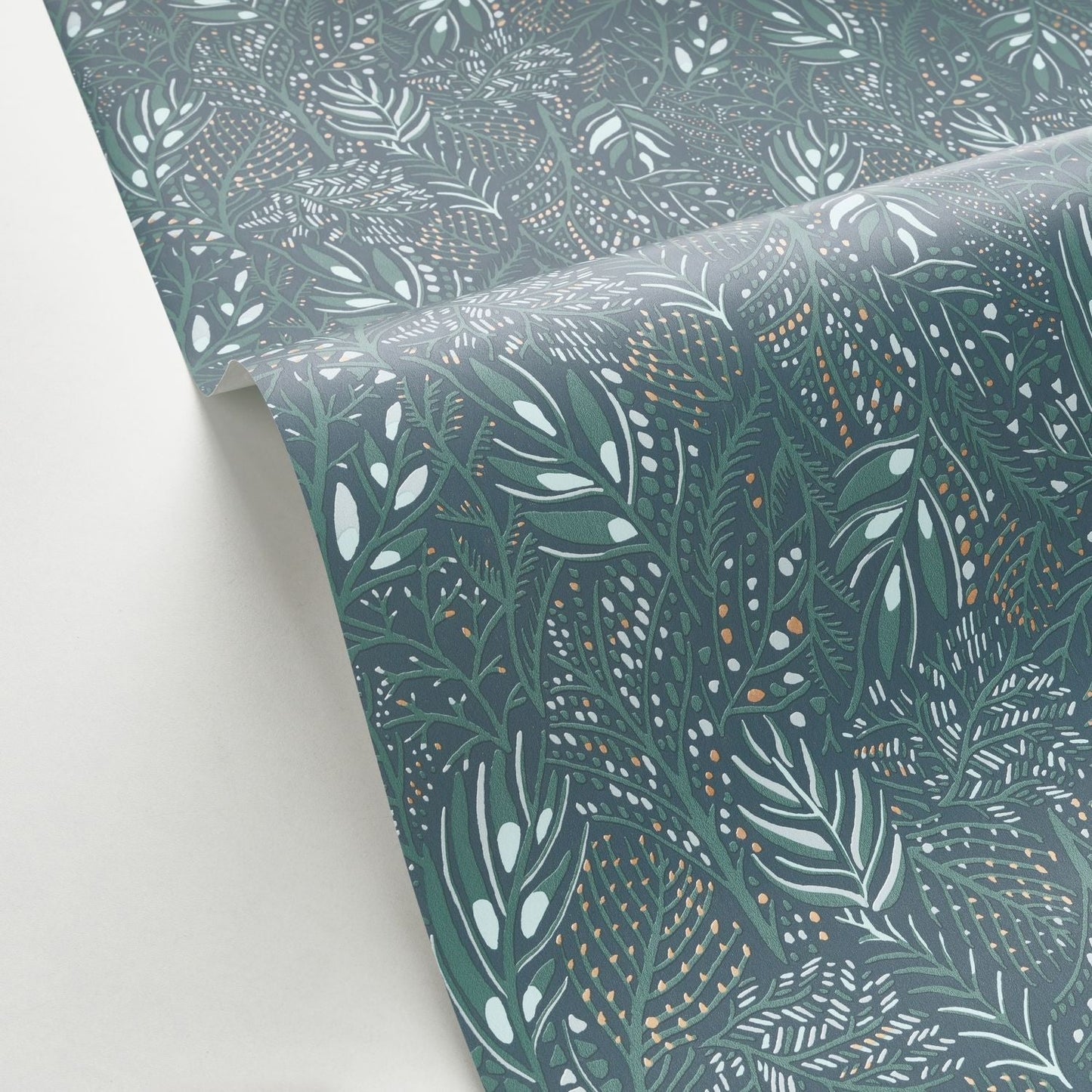 Jade Wallpaper - Bleu Nuit - Caselio - 103106166 - Premier Wallcovering