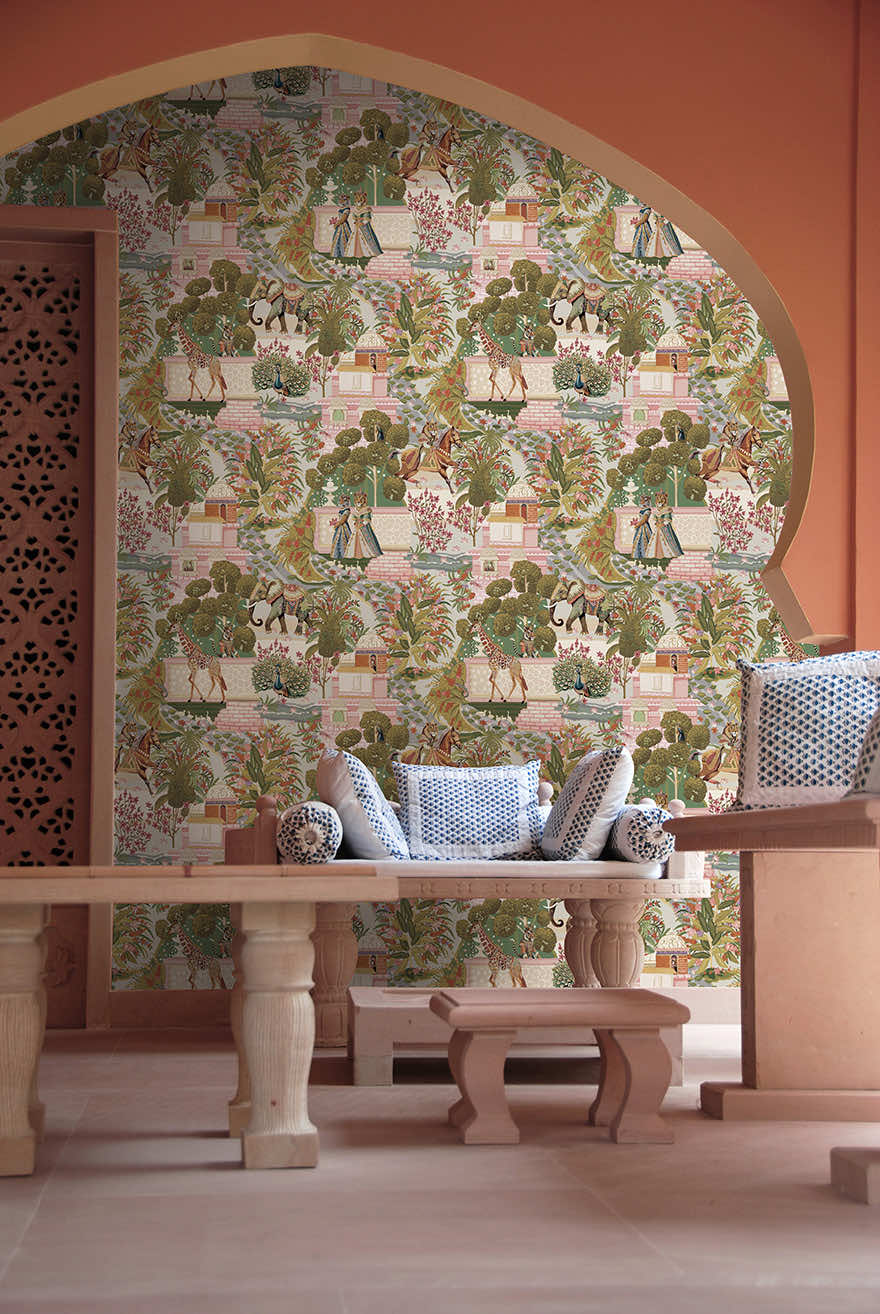 Jal Mahal Wallpaper - Multi - Holden Décor - 91800 - Premier Wallcovering