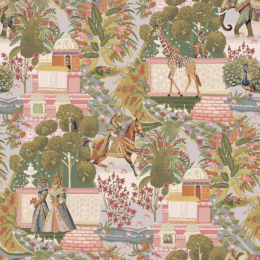 Jal Mahal Wallpaper - Multi - Holden Décor - 91800 - Premier Wallcovering