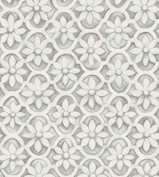 Jali Trellis Wallpaper - Soot & Snow - 113/5013 - Cole & Son - Premier Wallcovering