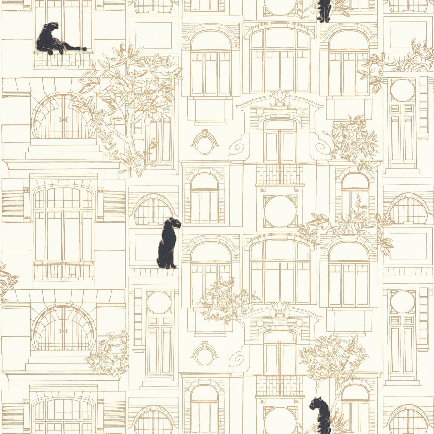 James Wallpaper - Blanc Noir - Caselio - 103780264 - Premier Wallcovering