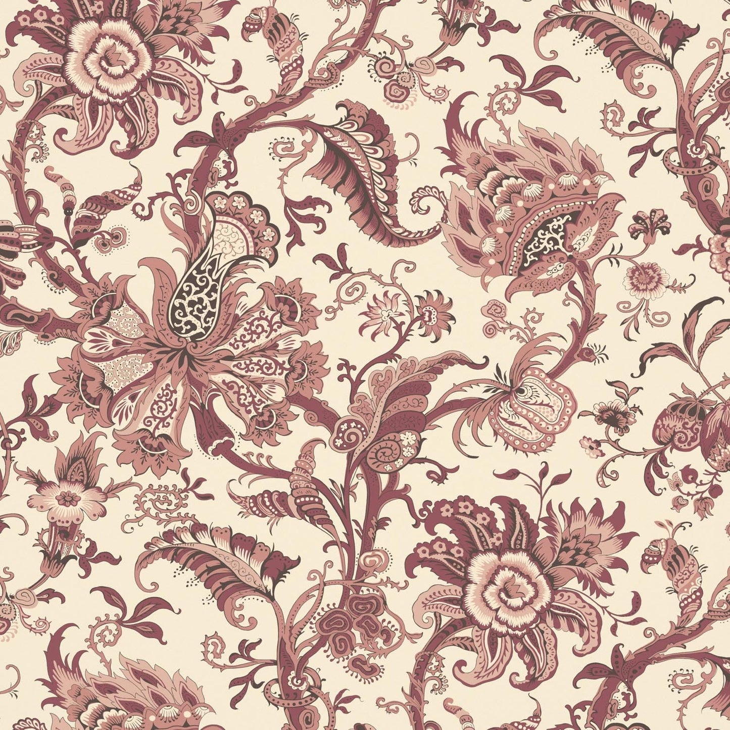 Janita Wallpaper - Rose - Warner House - Premier Wallcovering