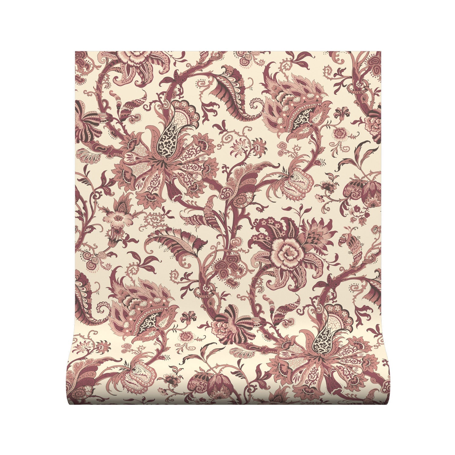 Janita Wallpaper - Rose - Warner House - Premier Wallcovering