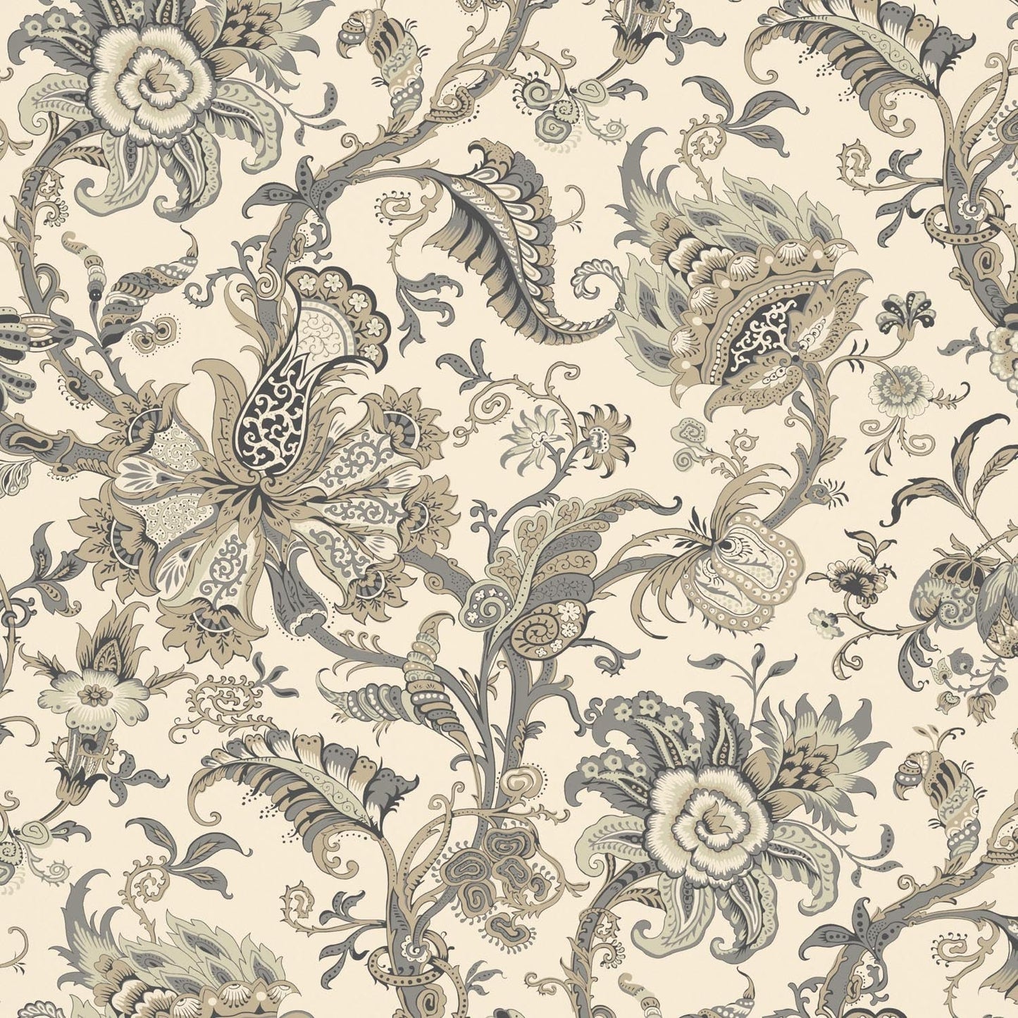 Janita Wallpaper - Natural - Warner House - Premier Wallcovering