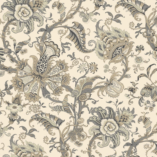 Janita Wallpaper - Natural - Warner House - Premier Wallcovering