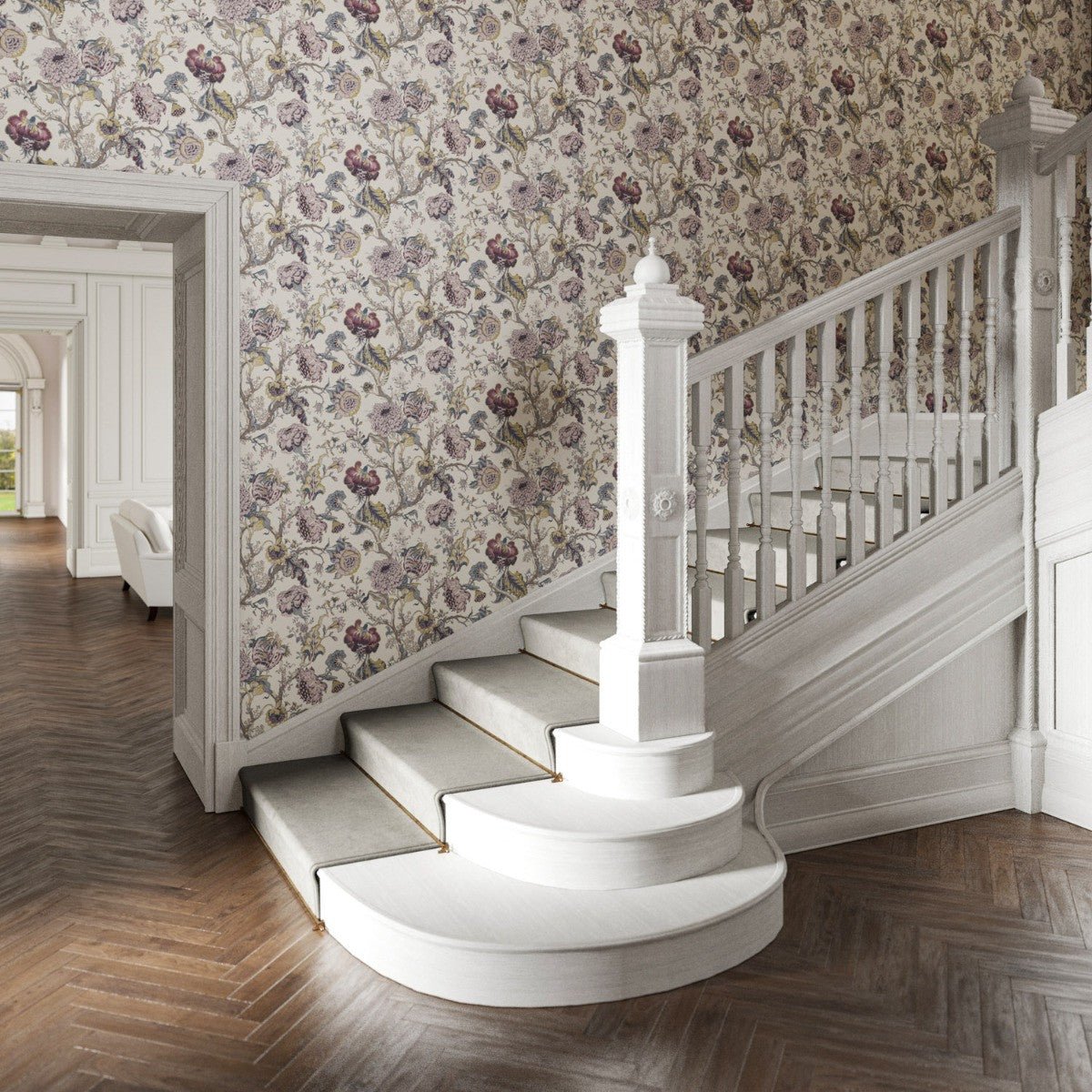 Jannah Wallpaper - Berry - Warner House - Premier Wallcovering