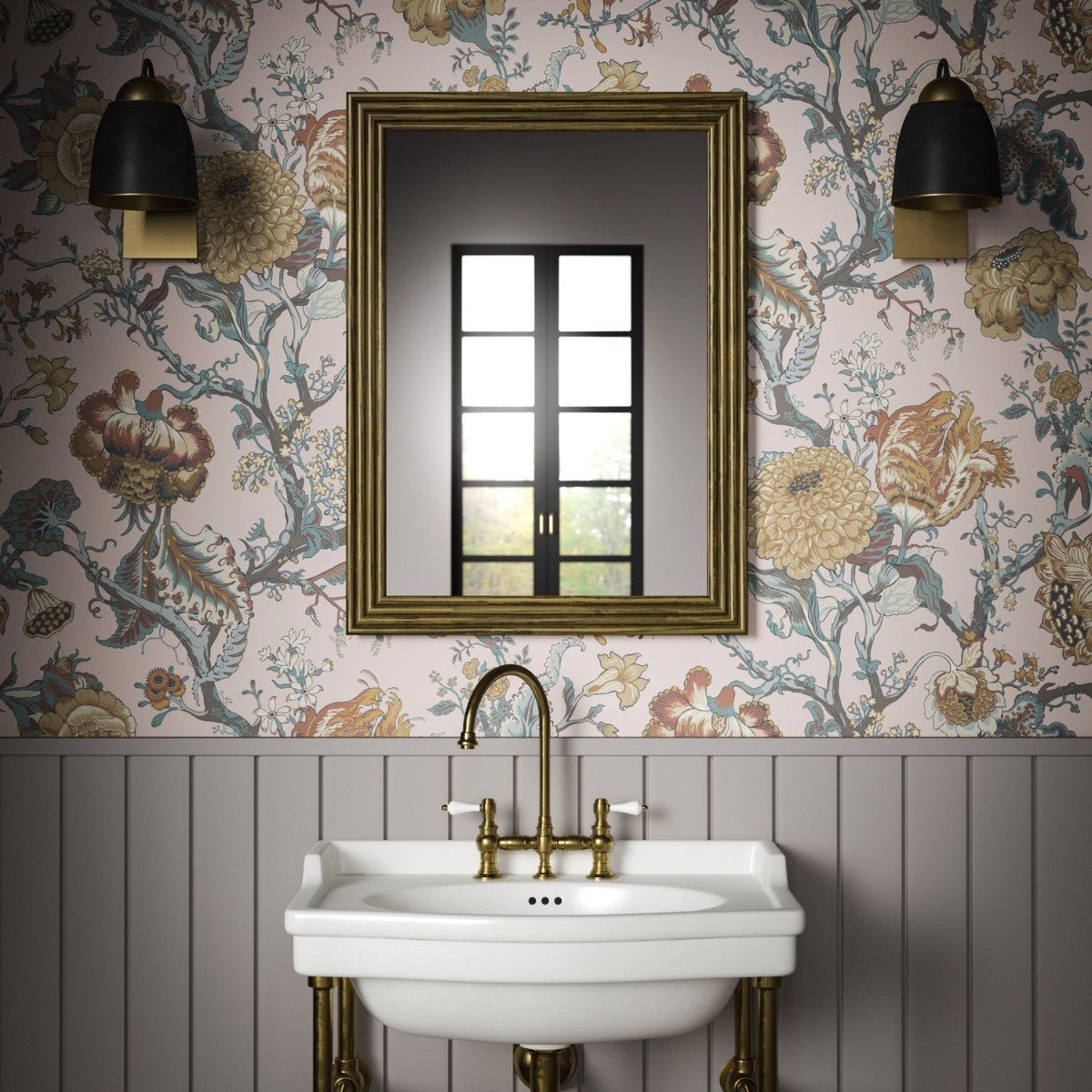 Jannah Wallpaper - Pink - Warner House - Premier Wallcovering