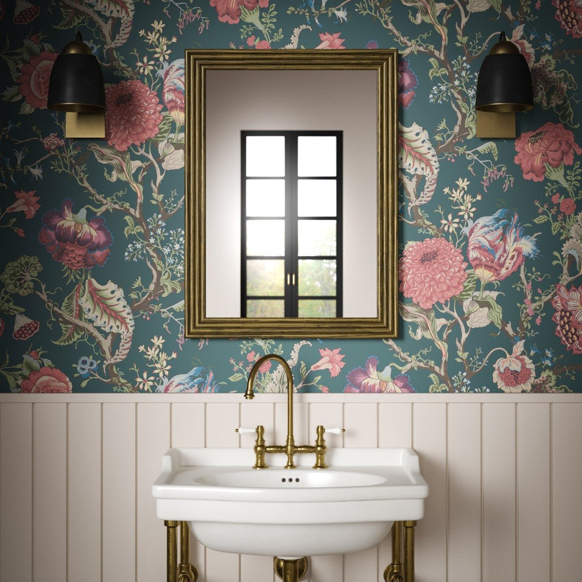 Jannah Wallpaper - Spruce - Warner House - Premier Wallcovering