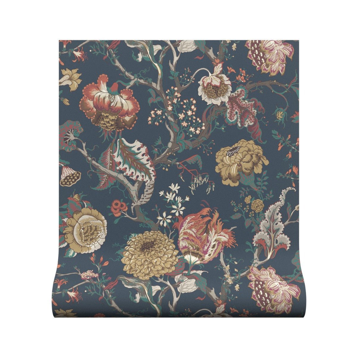 Jannah Wallpaper - Midnight - Warner House - Premier Wallcovering