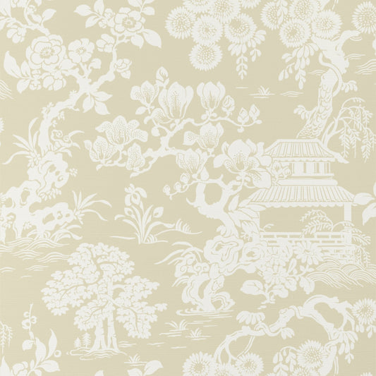 Japanese Garden Wallpaper - Beige - Thibaut - T13300 - Premier Wallcovering