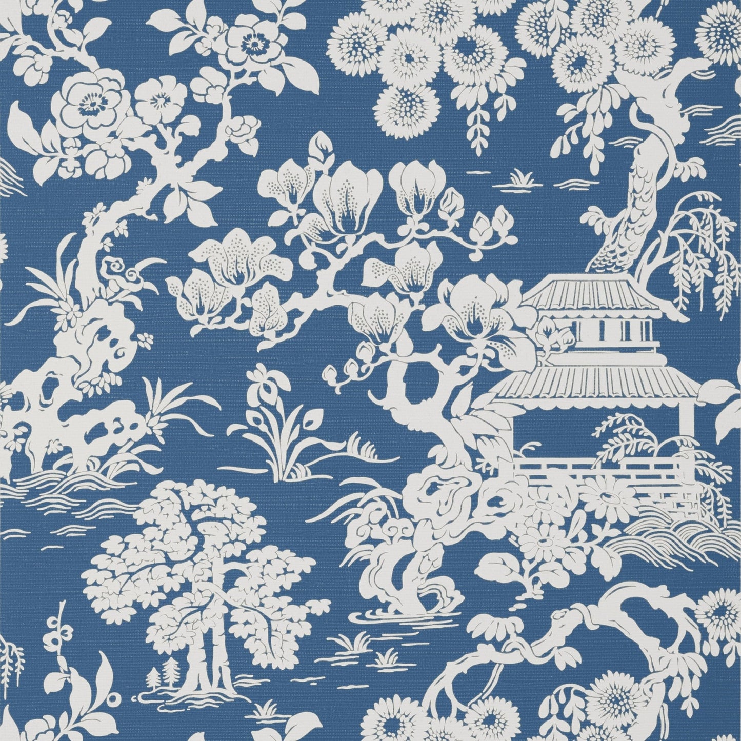 Japanese Garden Wallpaper - Wedgewood - Thibaut - T13306 - Premier Wallcovering