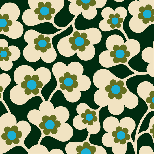 Japonica Wallpaper - Spruce - Orla Kiely - 23SHJPNWLPDS-447 - Premier Wallcovering