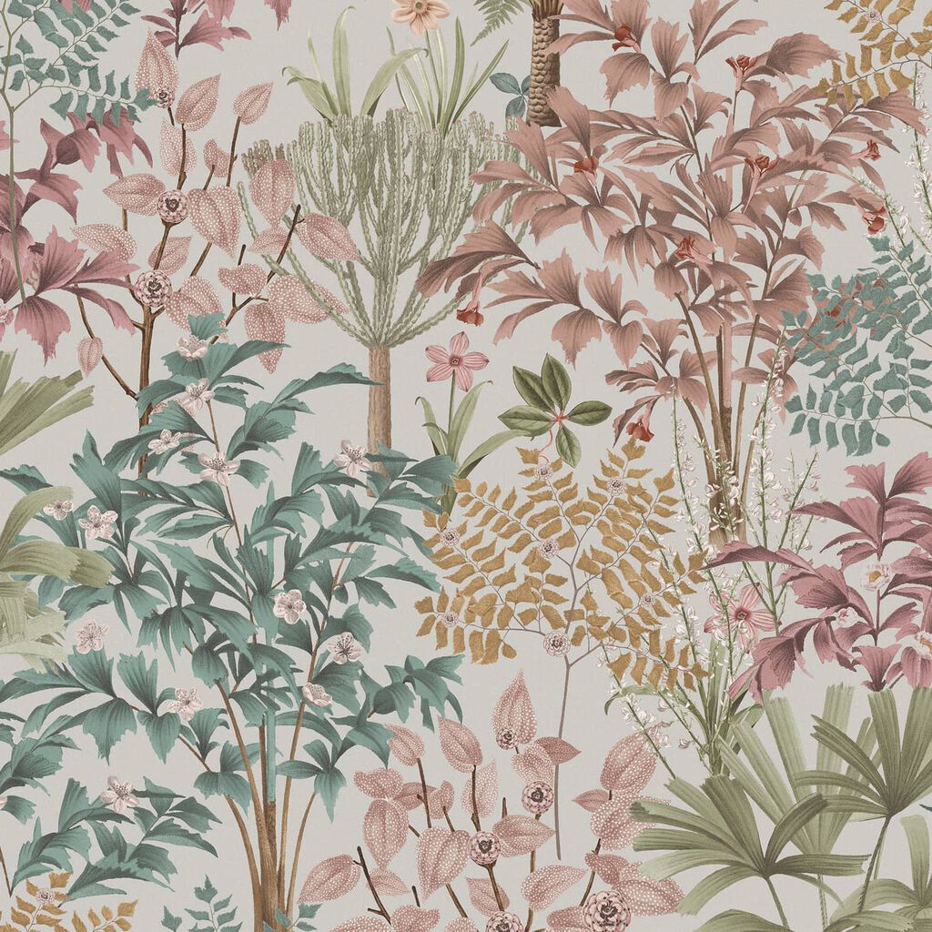 Jardin Botanico Wallpaper - Light - Graham & Brown - 120654 - Premier Wallcovering