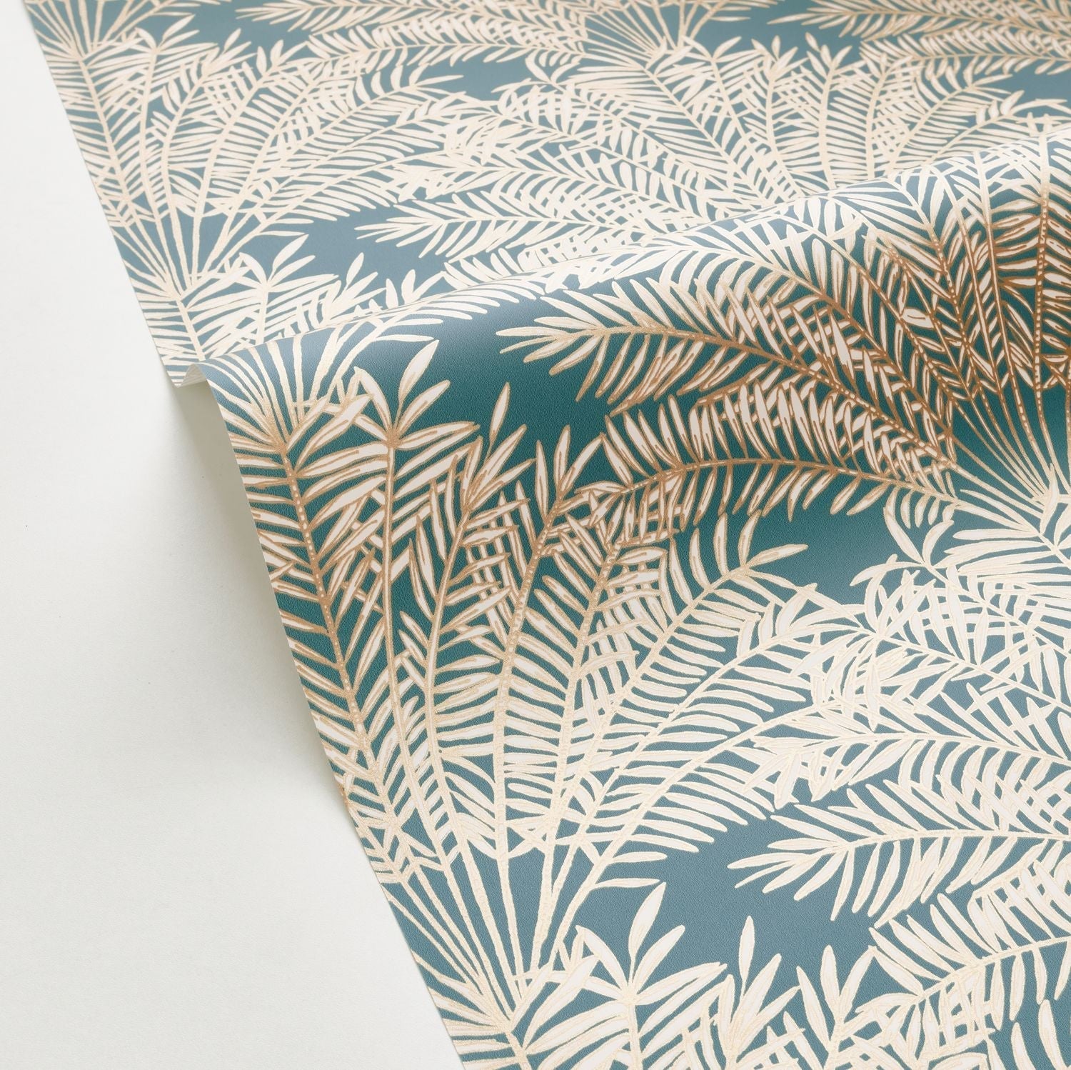 Jardin D'alhambra Wallpaper - Bleu Canard - Caselio - 103026278 - Premier Wallcovering