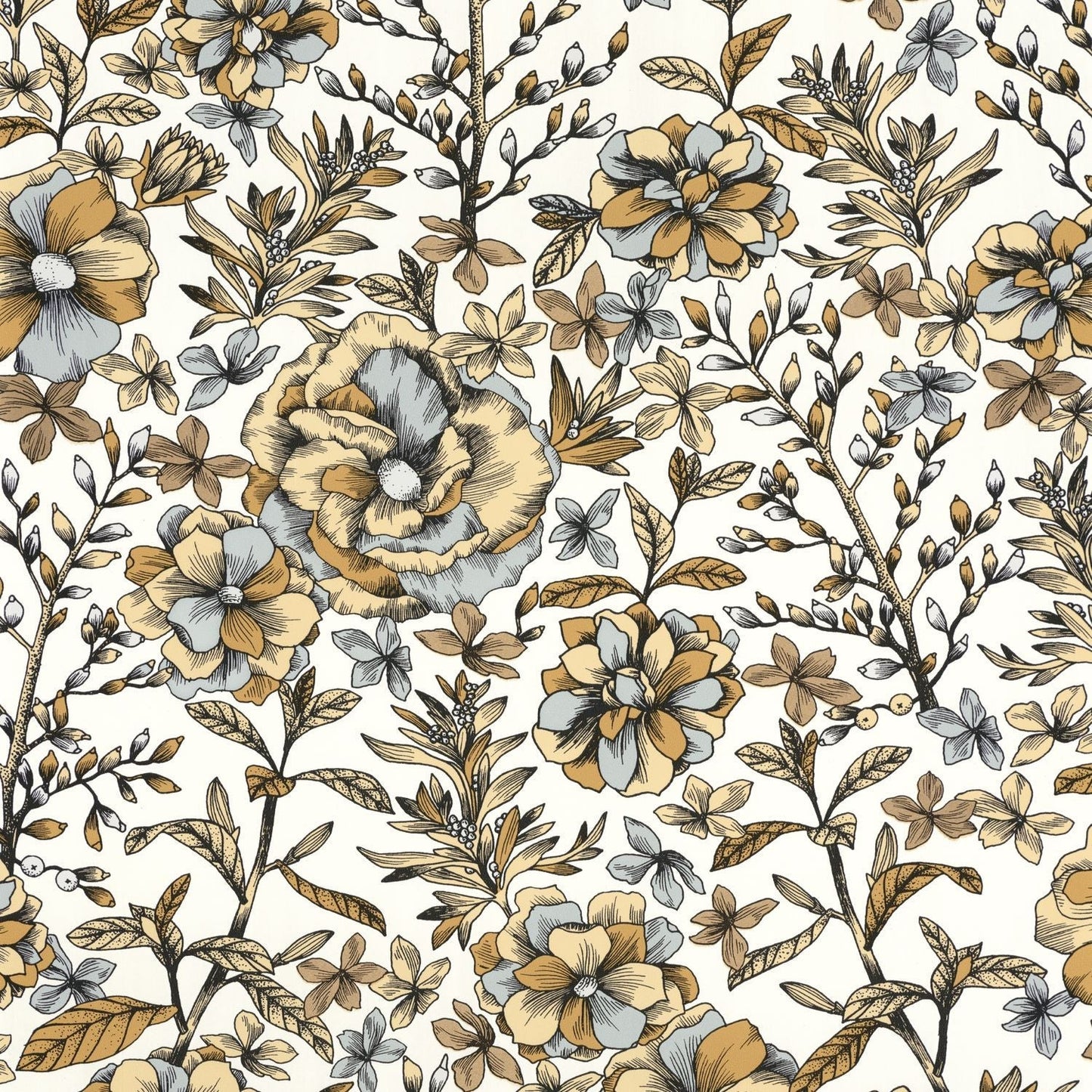 Jardin De Beauregard Wallpaper - Blanc Jonquille - Caselio - 103060223 - Premier Wallcovering