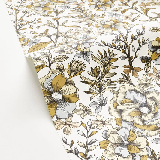 Jardin De Beauregard Wallpaper - Blanc Jonquille - Caselio - 103060223 - Premier Wallcovering