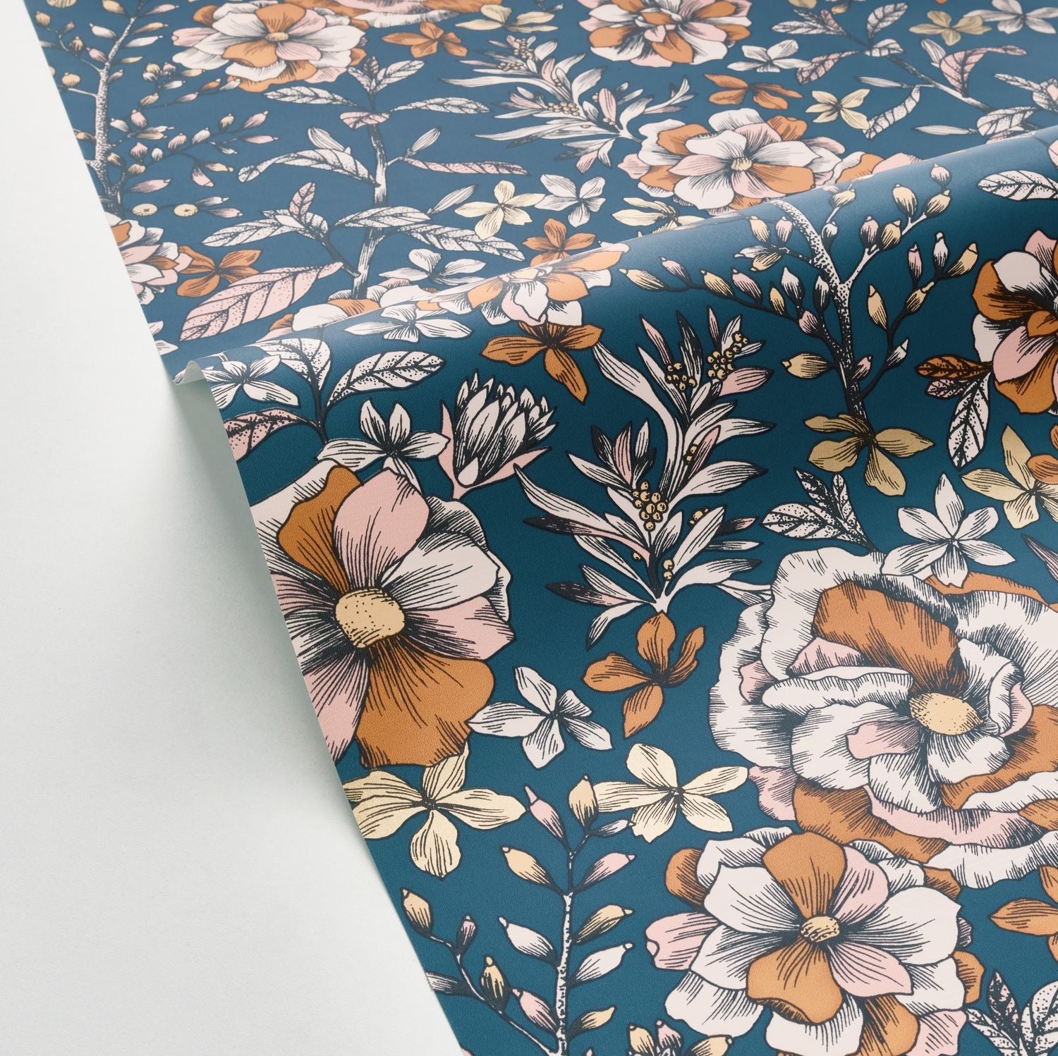 Jardin De Beauregard Wallpaper - Bleu Nuit - Caselio - 103066343 - Premier Wallcovering