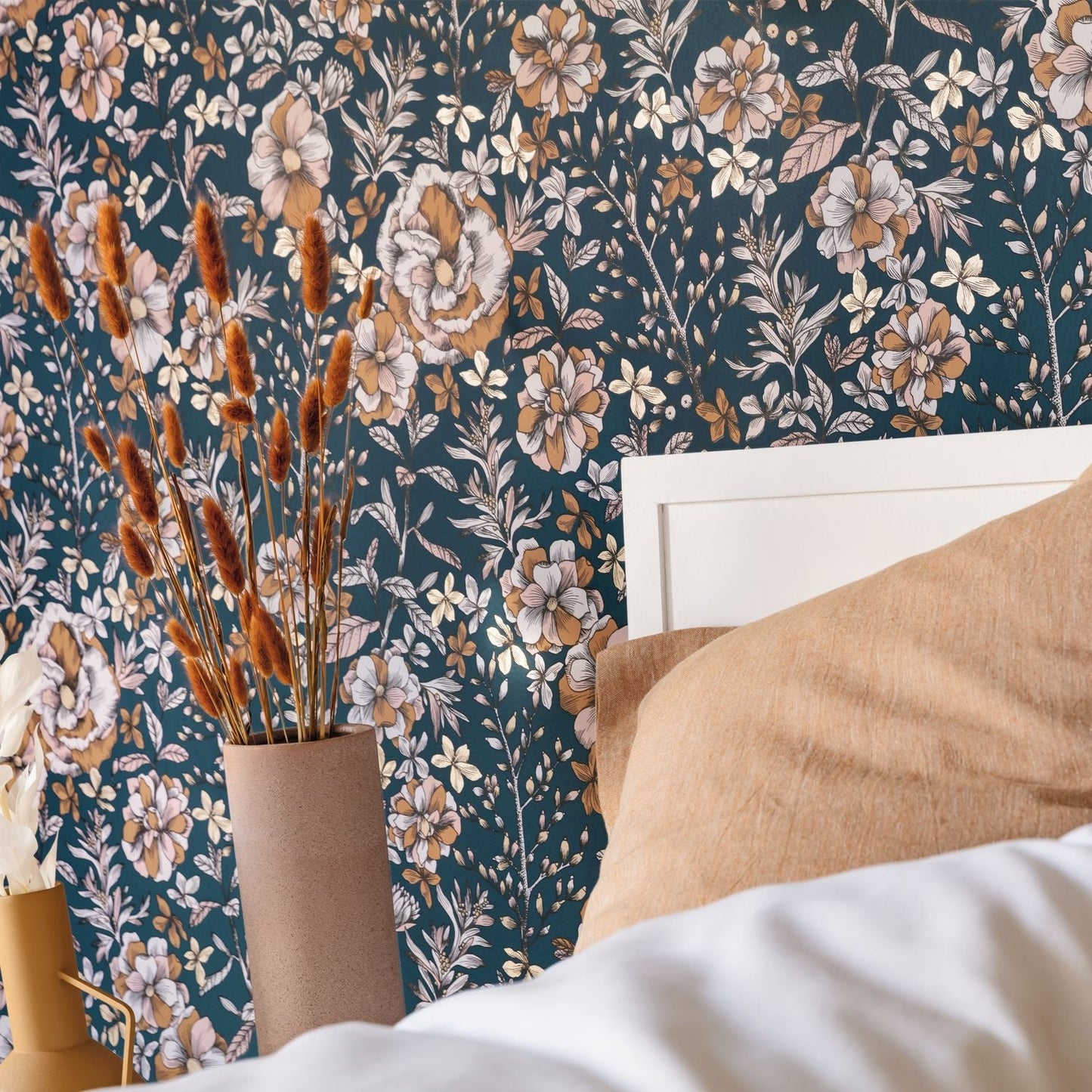 Jardin De Beauregard Wallpaper - Bleu Nuit - Caselio - 103066343 - Premier Wallcovering